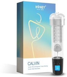 Calvin - Masturbateur, pompe à aspiration vibrant Blanc