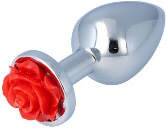nº 26 plug anal en métallique taille M fleur rouge