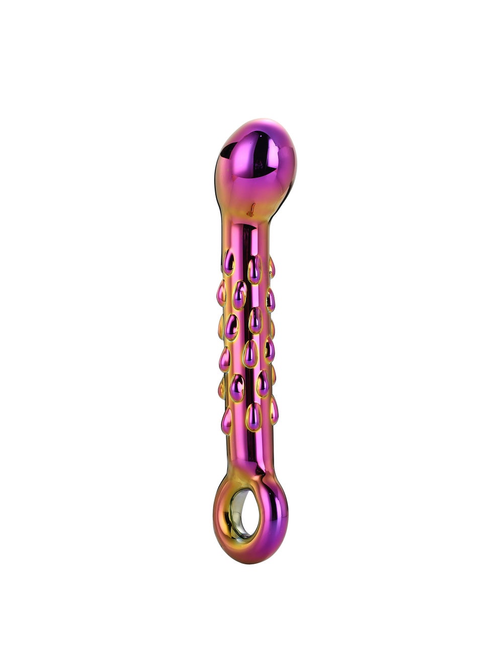 Dildo en Verre Ribbed G-Spot Glamour Glass
