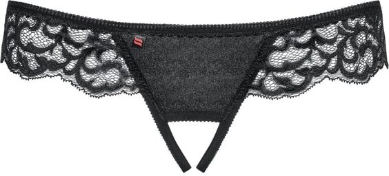 Laluna String ouvert - Noir Noir