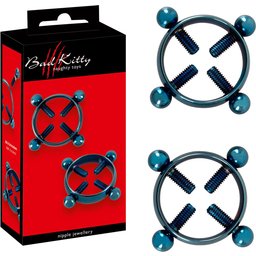 Pinces à Tétons Bleutées