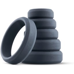 - Lot de 6 anneaux péniens/testiculaires - Silicone
