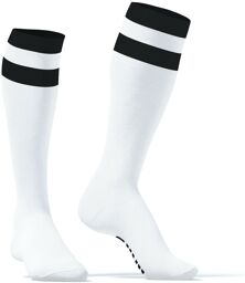 Chaussettes hautes Hard Blanc-Noir