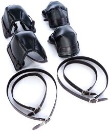 Protections rembourrées Coudes-Genoux Puppy Stay Noires