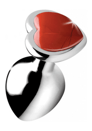 Plug forme de Coeur rouge Medium