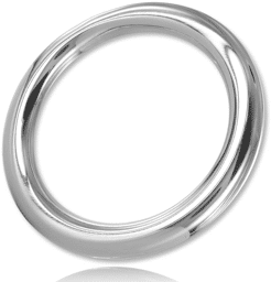 anneau pénis rond métallique c-ring 8x55mm