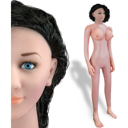 Poupée gonflable réaliste brune bouclée Gina