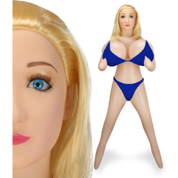 Poupée gonflable réaliste poitrine XXL blonde tête 3D Belinda