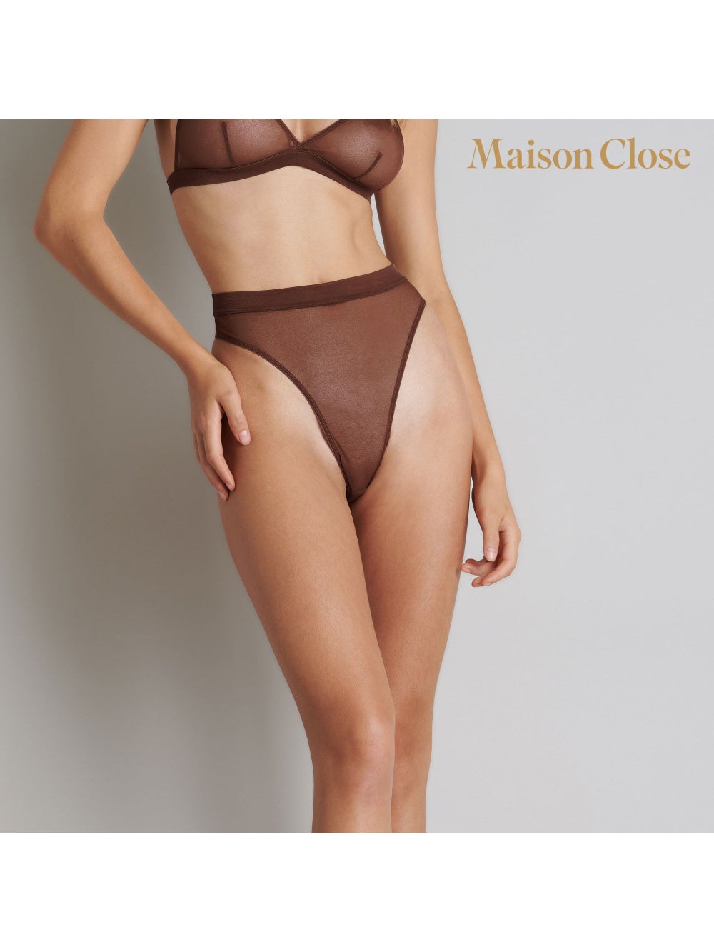 String Taille Haute Corps à Corps Choco