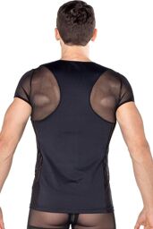 T-shirt noir Biker - LM2201-81BLK Noir