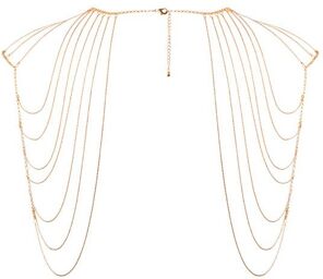 Bijoux épaules et dos en chainettes métalliques