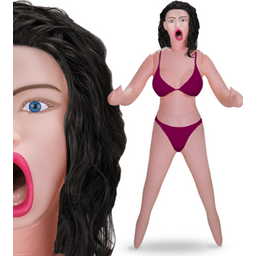 Poupée gonflable vibrante brune Soraya