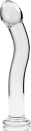 LE 18 GODE EN VERRE BOROSILICATE 18,5 X 3,5 CM CLAIR