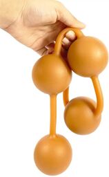 Boules anales en silicone Ass Orange 50 x 5.5cm