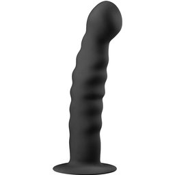EasyToys - Gode en silicone avec ventouse - Noir