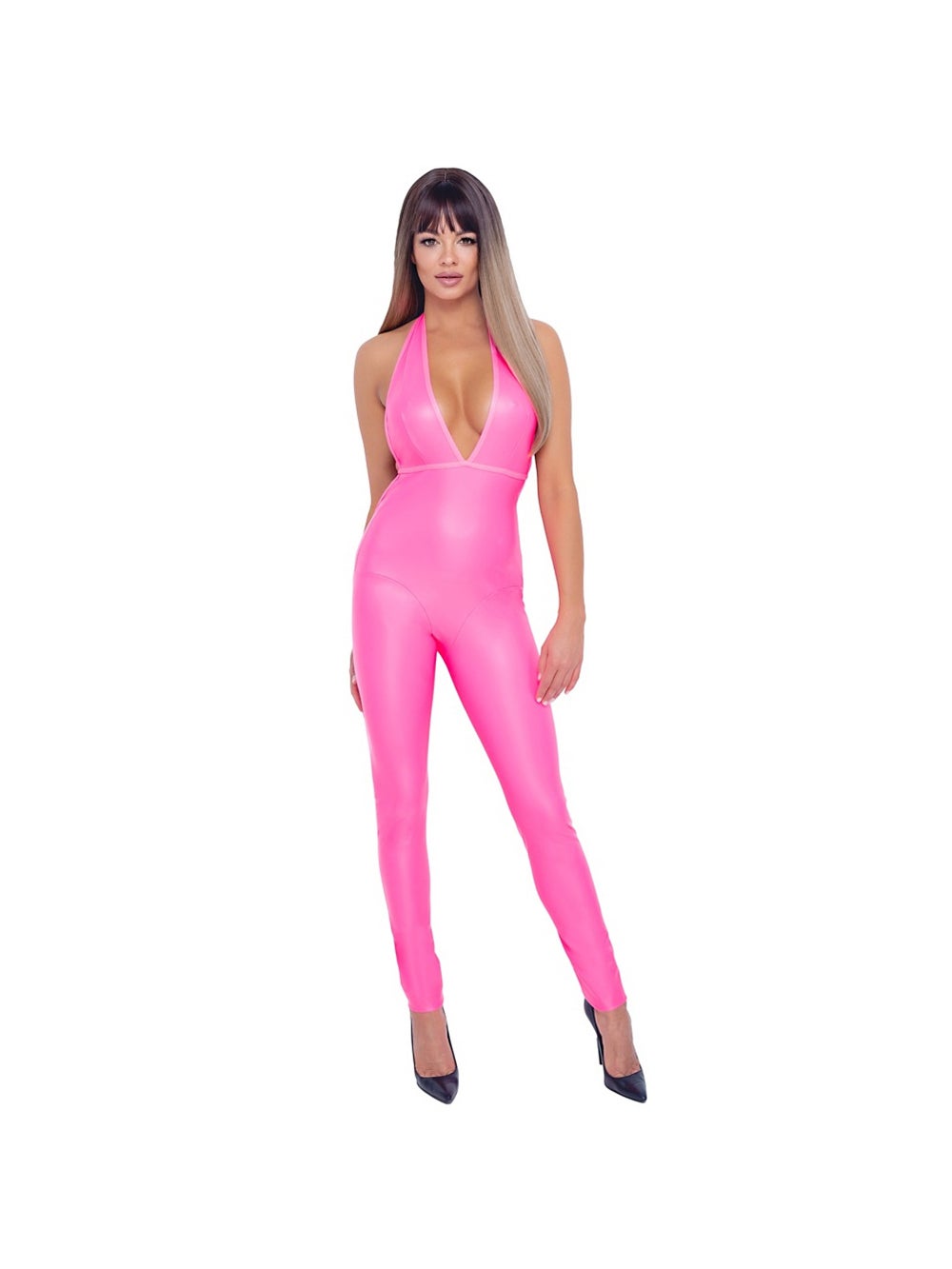 Combinaison Dos Nu Rose Bonbon