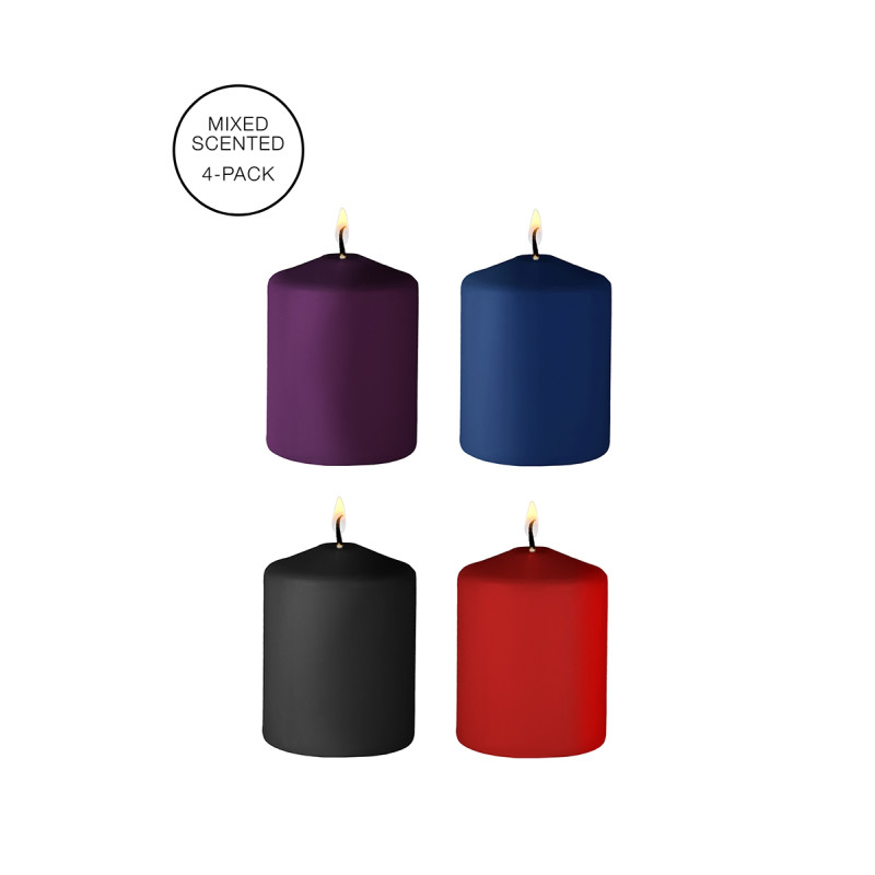 4 bougies SM parfums variés
