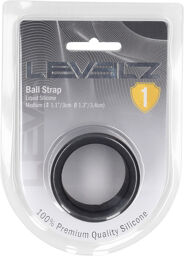 Sangle en silicone liquide - M - 34 mm - Noir