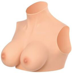 buste poitrine col haut couleur chaire taille L