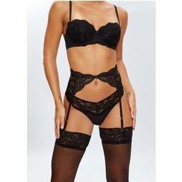 Sexy Lace Planet Porte-jarretelles - noir