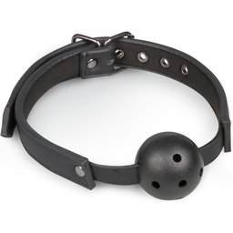 Easytoys Fetish - Ball gag met PVC bal - zwart