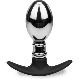 Plug anal acier et silicone Smash