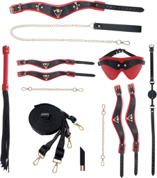 Kit Bondage avec Sac - Collection Milan - Noir et Rouge
