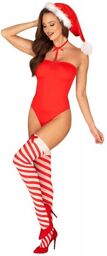 Bas Mère Noël Rouges & Blancs Rouge