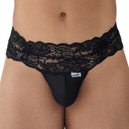 String Dentelle à Lacets Uzza Noir Noir