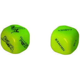 Dés de l'Amour Kamasutra Glow in the Dark Set - Version anglaise