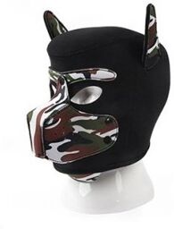 Masque Puppy Néoprène Dog On Noir-Camouflage