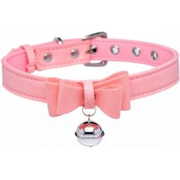 Golden Kitty Collier avec grelot félin - Rose