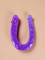 Gode Double dong fléxible violet 29.5cm