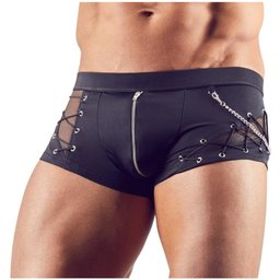 - Boxer avec Zip et Chaîne - Noir
