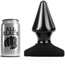 bouchon anal tout noir 17cm