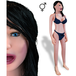 Poupée gonflable réaliste trans Katia vagin pénis anus
