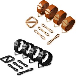 Coffret 4 Liens d'Entrave Métal et Cuir