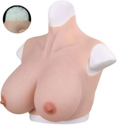 Buste Seins réalistes Coton Col haut Bonnet E