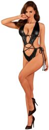 Cordellis body ouvert - Noir wetlook Noir
