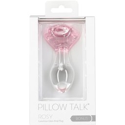 - Rosy Luxurious Glass Anal Plug with Bonus Bullet
