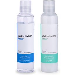 Duo de lubrifiants Sensation et Sperm 150ml