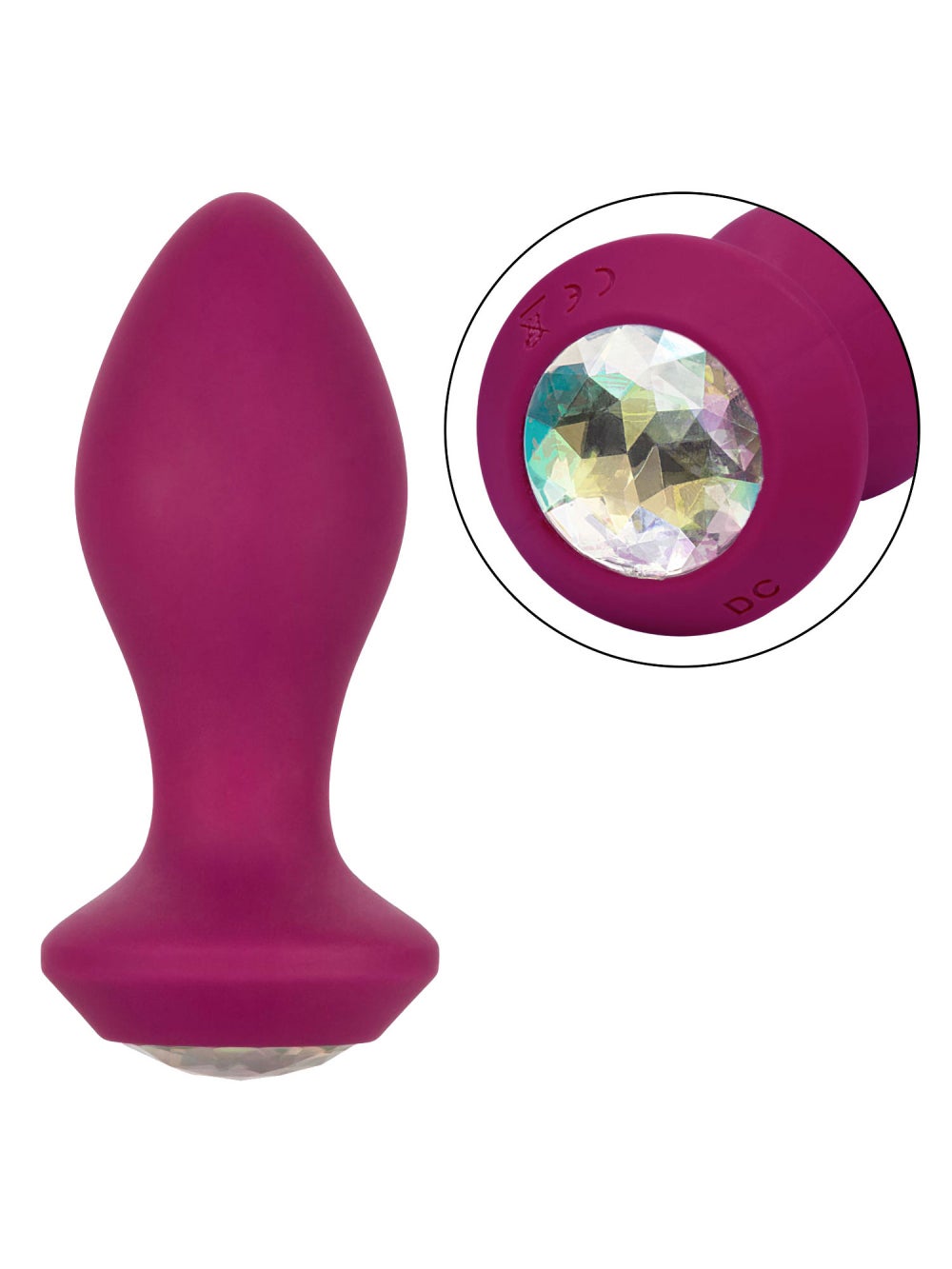 Plug Anal Vibrant Power Gem Crystal Probe