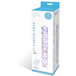 Glas - Purple Rose Nubby Dildo