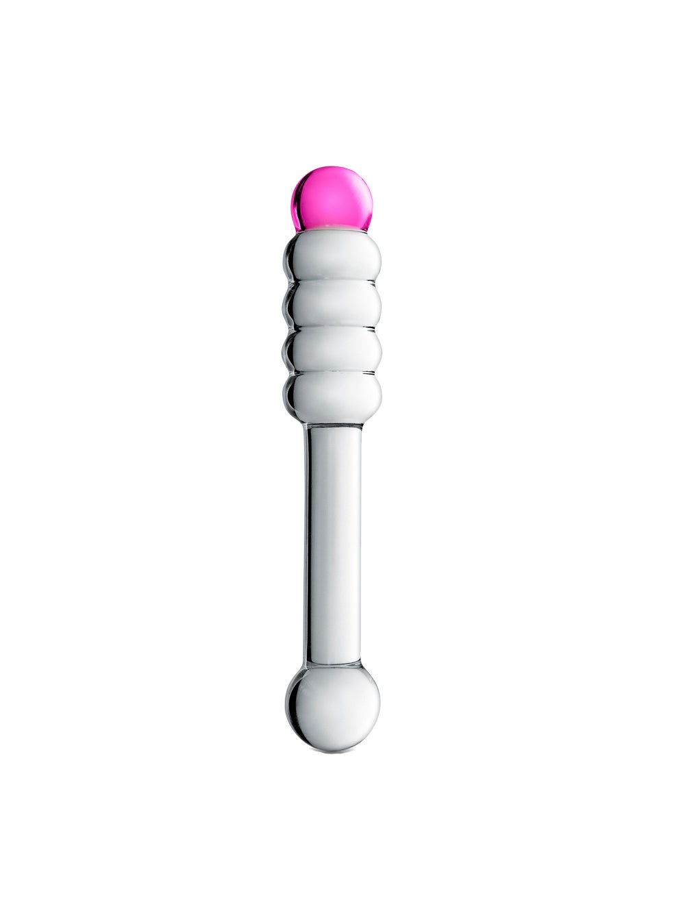 Dildo en Verre Point G & Chapelet Anal Glossy N°11