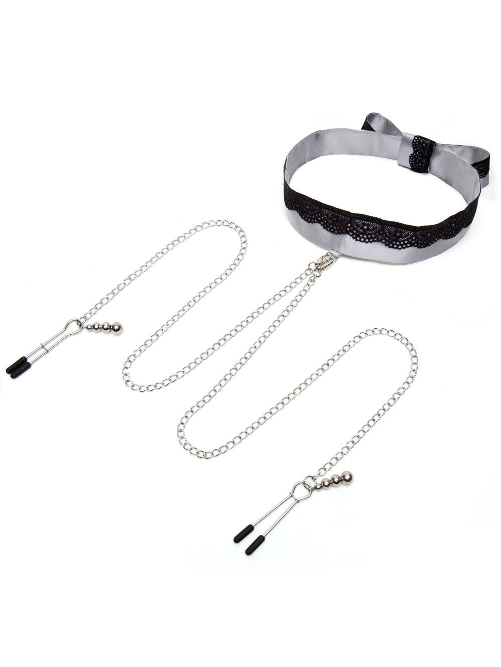 Collier avec pinces à tétons Play Nice