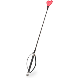 Cravache BDSM cœur en similicuir 66,0cm