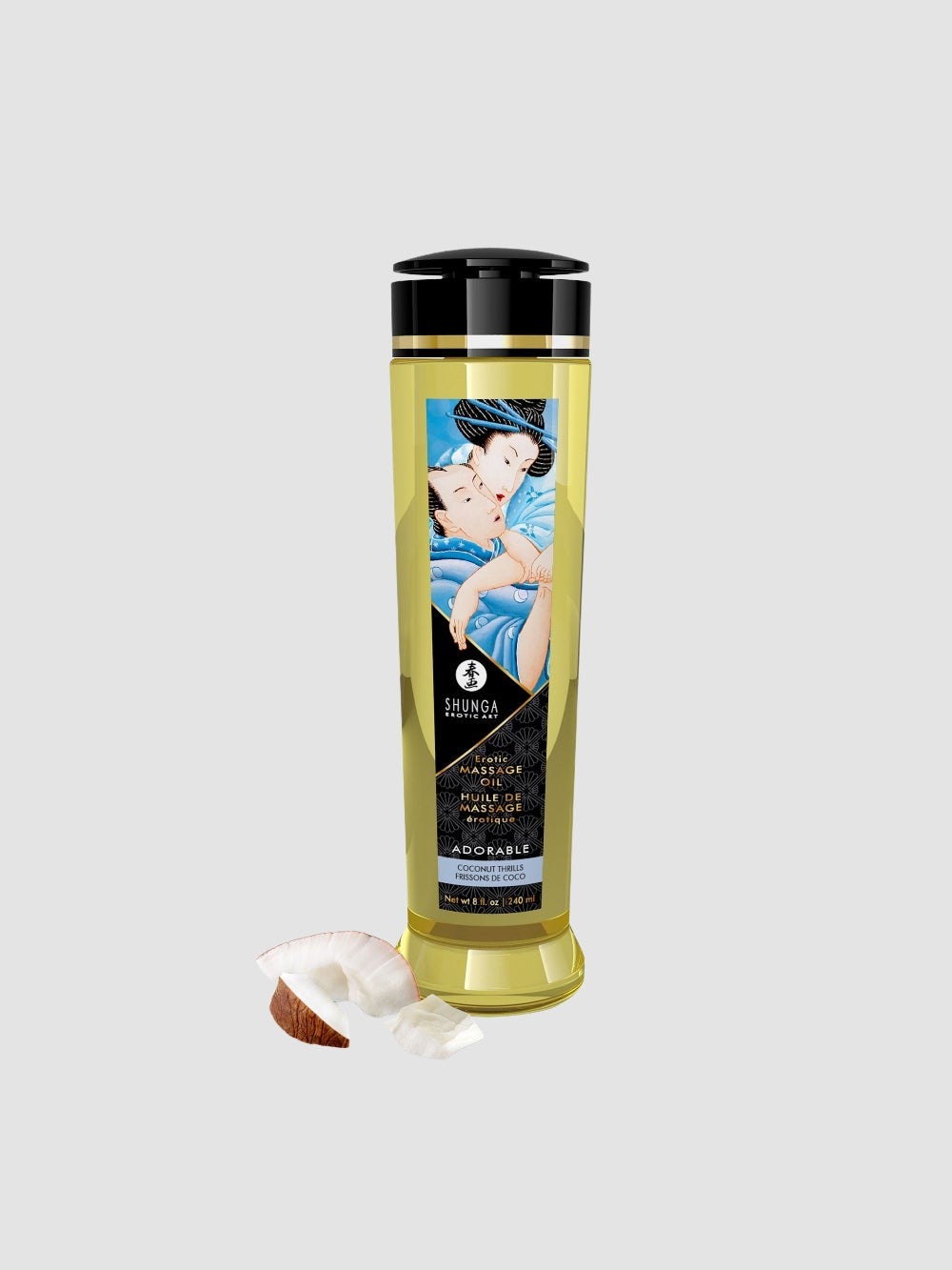Huile de massage érotique Frissons de coco Shunga 240 ml