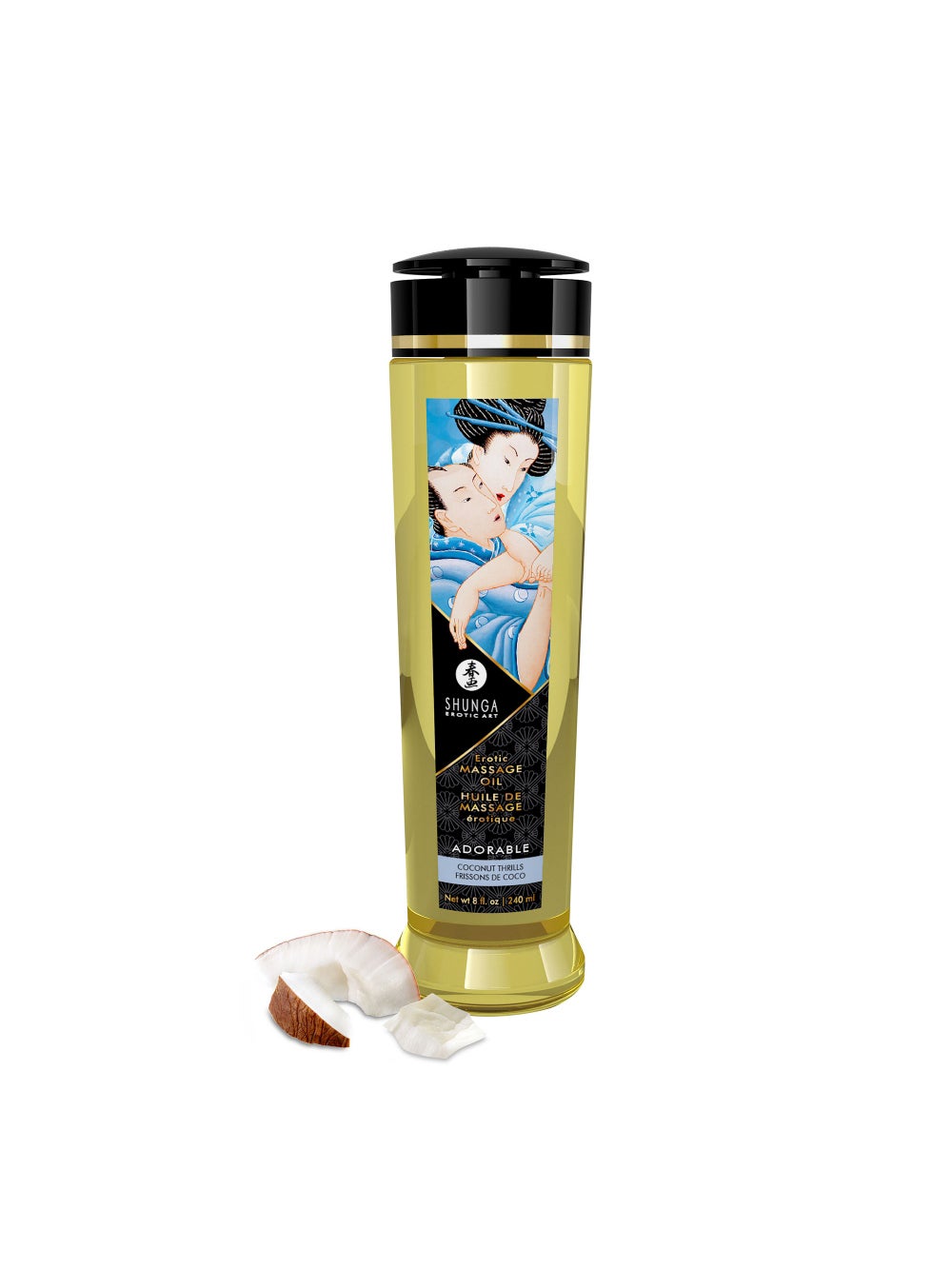 Huile de massage érotique Frissons de coco Shunga 240 ml