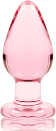 SERIES BY IBIZA - PLUG ANAL MODÈLE 3 VERRE BOROSILICATE 11 X 5 CM ROSE