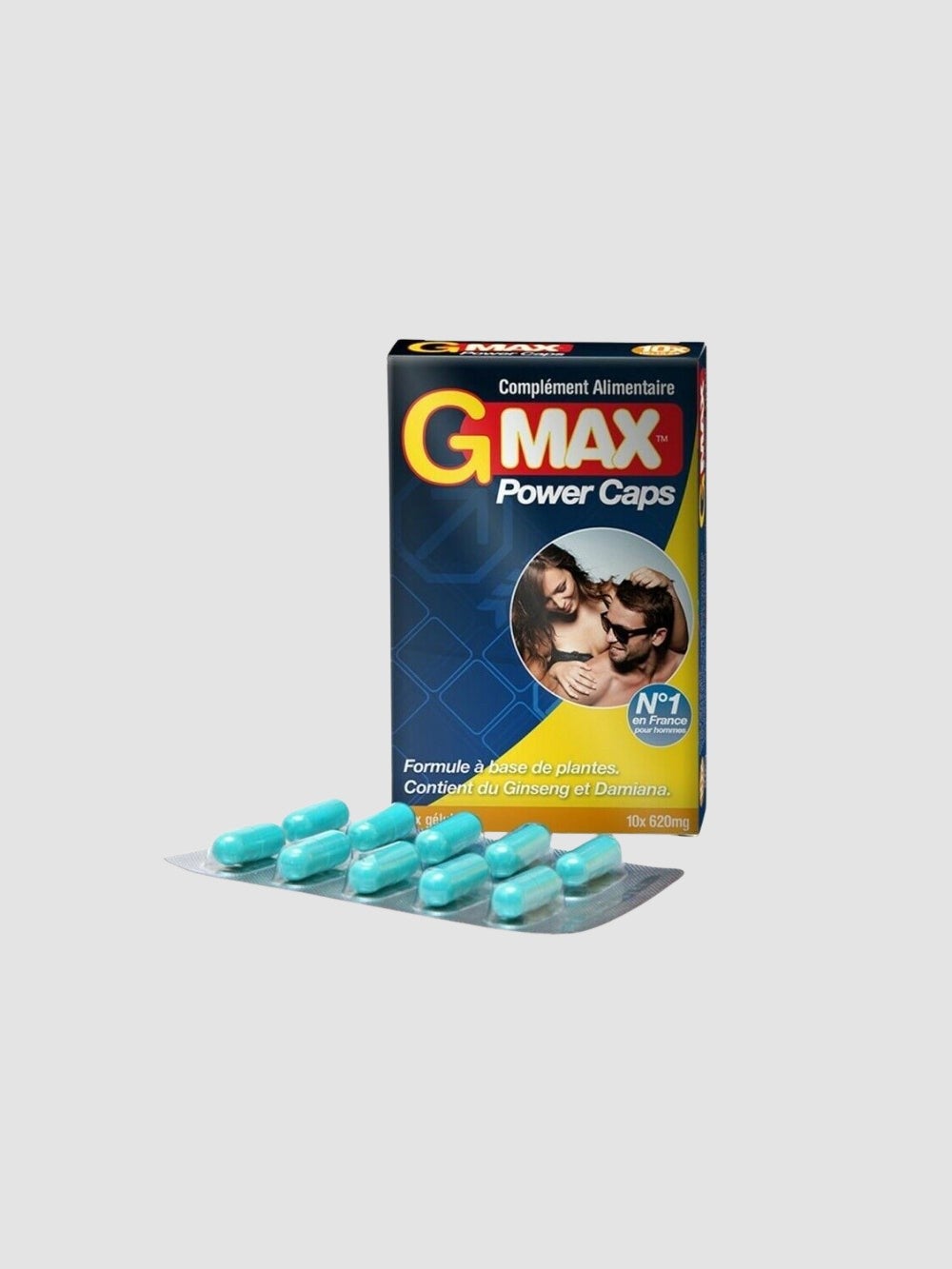 Aphrodisiaque pour Homme GMAX 10 Gélules